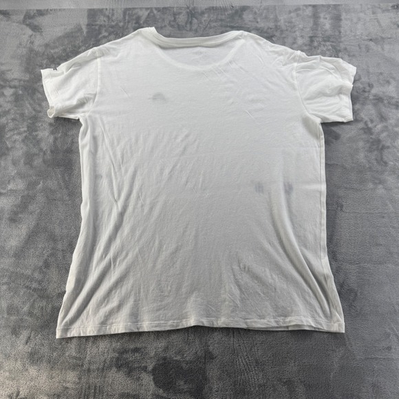 Victoria's Secret PINK White Rainbow Embroidered Short Sleeve T-Shirt Large - Picture 5 of 8